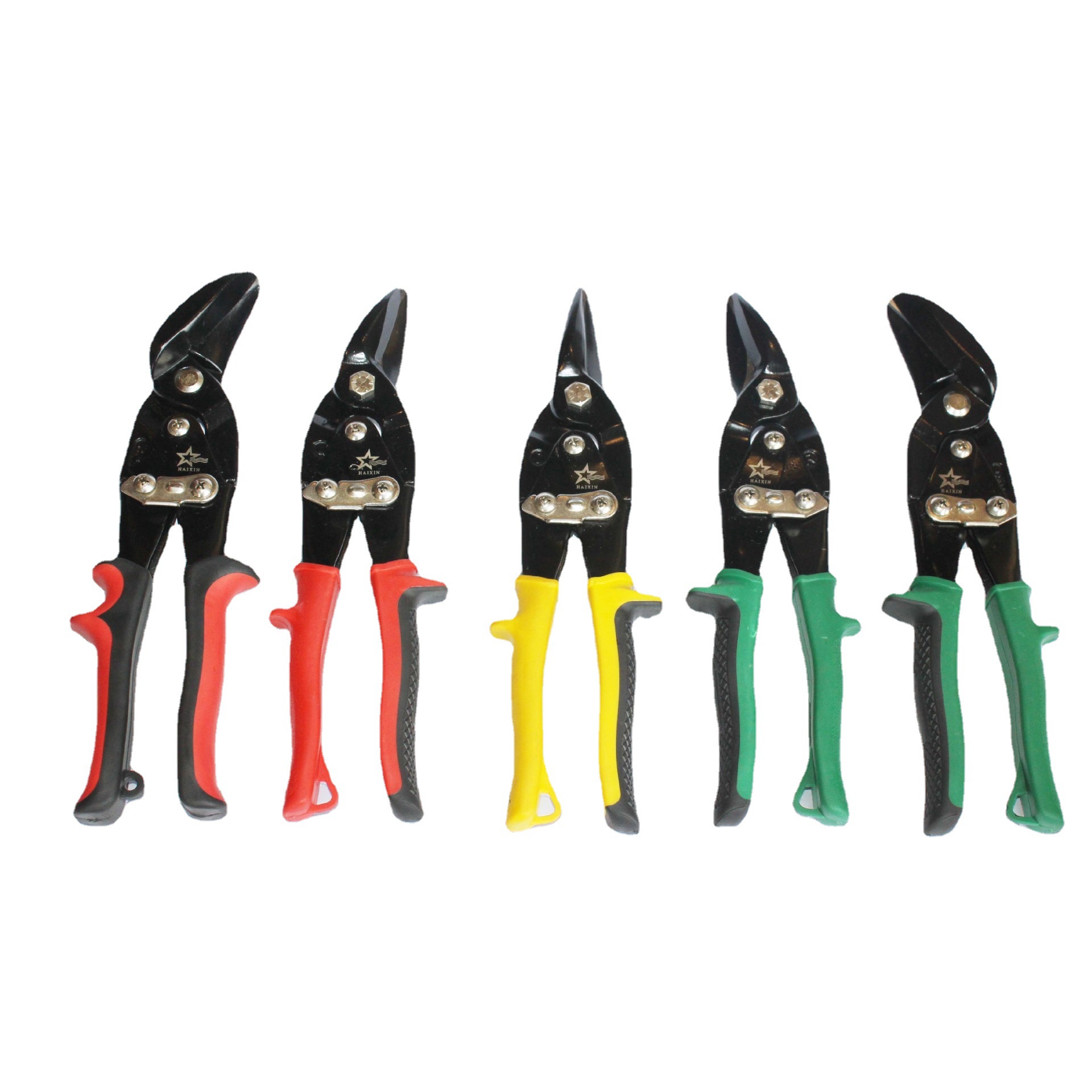 工业手动铁皮剪刀 10寸直头不锈钢铁皮剪 双色喷砂航空剪批发直销