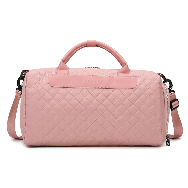 Bolsa de viaje de corta distancia para mujer, bolsa de gimnasio antisalpicaduras de gran capacidad ligera, bolsa de entrenamiento, bolsa de equipaje de un solo hombro diagonal para viajes de negocios