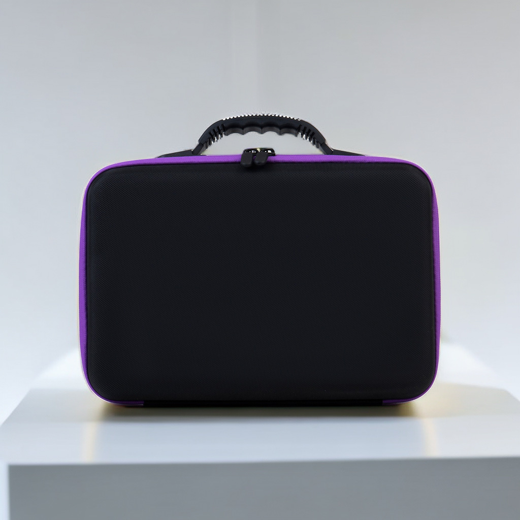 Liyang fábrica EVA bolsa de almacenamiento de botellas de aceite esencial caja de almacenamiento portátil 60 rejilla 15ml/10ml bolsa de almacenamiento de aceite esencial