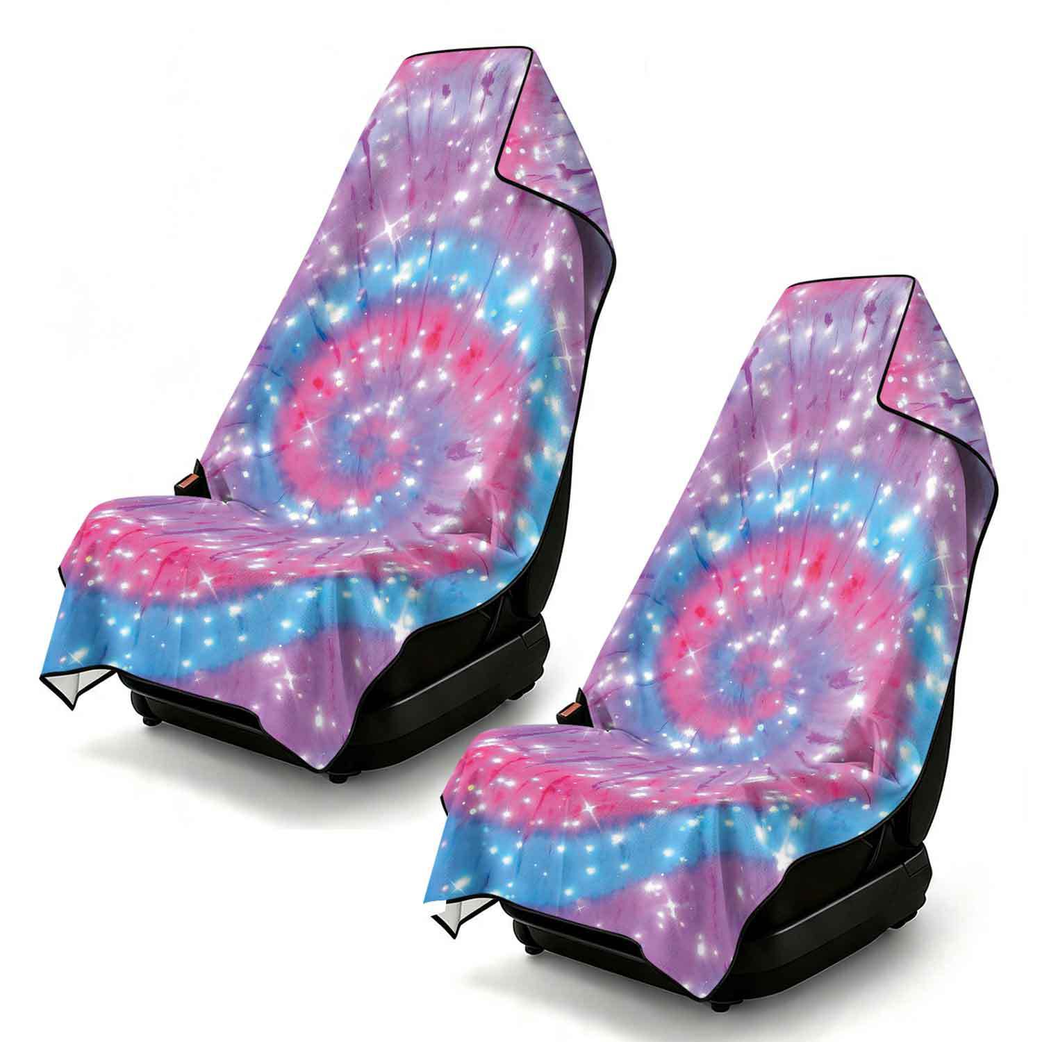 2-piece dual-use car seat cover, ultra-fine fiber, can be used as a beach towel, printed car protective seat cover 6