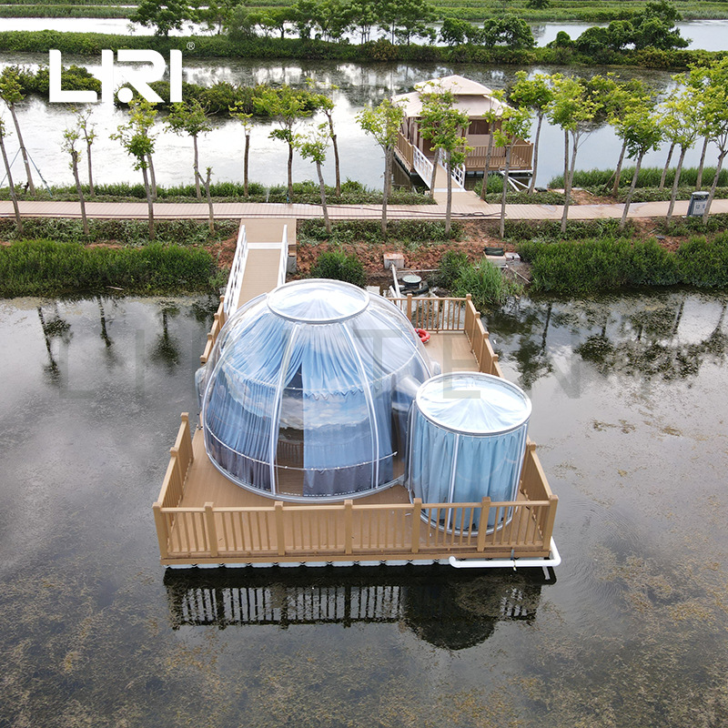 网红打卡婚礼泡泡屋户外露营景区酒店帐篷玻璃星空房民宿PC水晶球