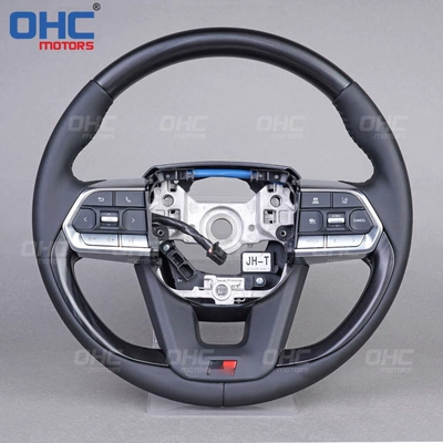 Suitable for Toyota Land Cruiser Lc300 Peach Wood Grain Car Modified Steering Wheel Steering Wheel Assembly Old Modified New