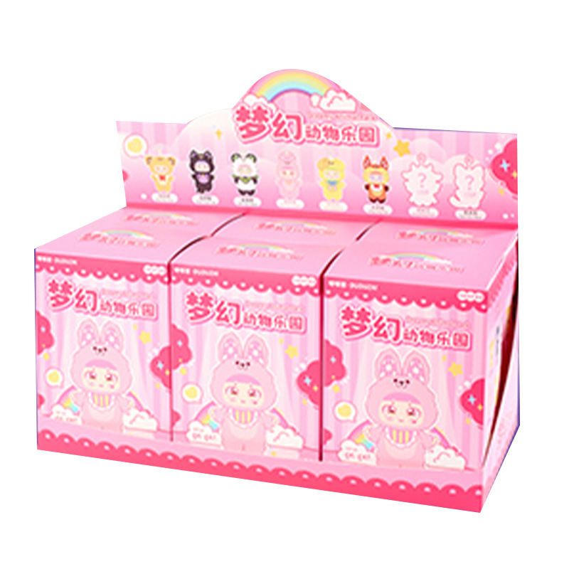 Juego de moda creativa Duduhui Dream Zoo con hebilla colgante caja ciega de felpa corazón de niña decoración de escritorio al por mayor