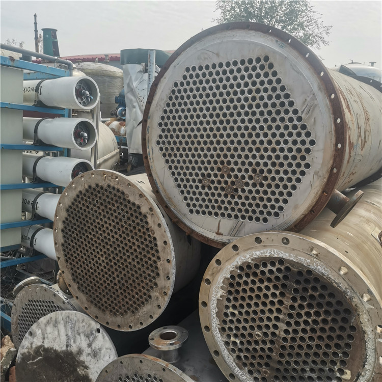 现货二手304半不锈钢冷凝器 二手50平方钛材质冷凝器 厂家供应