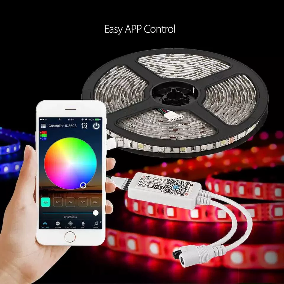RGB-светильник 12VRGB с 2835wifi Bluetooth APP, 24 клавиши, 44 клавиши, 15 метров/20м водонепроницаемость, цветной конь