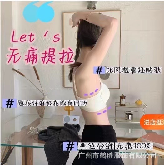 Venta directa de fábrica comercio electrónico transfronterizo Sudeste de Asia Vietnam Tailandia damas sin costuras sin anillo de acero recogido sujetador lateral