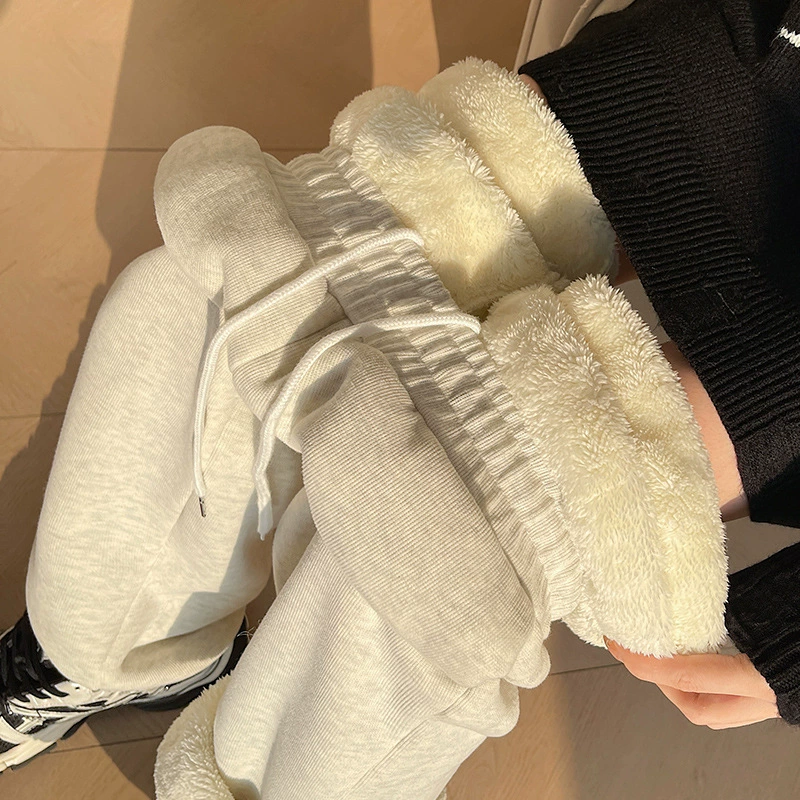 Штаны Haruno Kazumi Flagship Store Weitianjis плюшевые 2024 новые популярные детские осенне-зимние