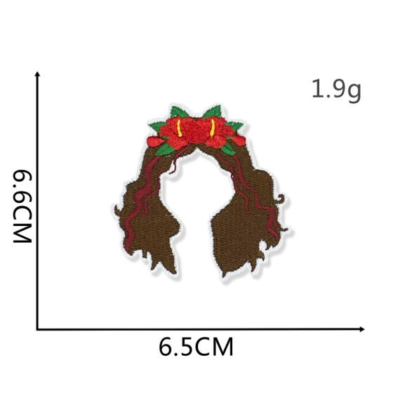 Cross-border Hawaiian Party Theme Cloth Stickers Cartoon Children's Decorative Patch New Cute Embroidered Cloth Stickers Wholesale