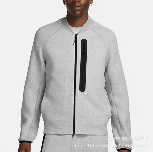 Spring Men's Sports Sweatshirt with Small Hook Embroidery Baseball Jacket 350g Loose Large Size Casual Jacket Fitness Wear