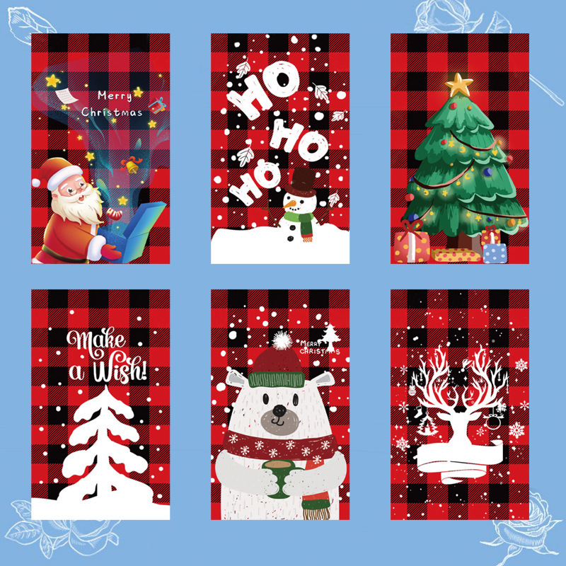 50张圣诞感谢卡 -，适合日常办公室使用和节日问候