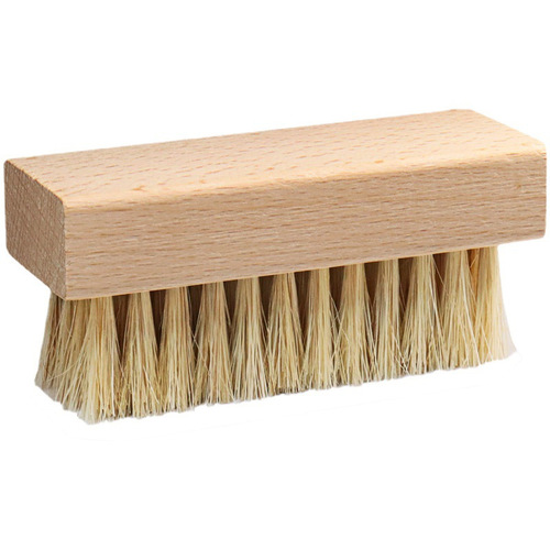 Square beech horse hair brush polishing dust removal soft fur shoe seat cleaning brush pig bristle soft brush manufacturer