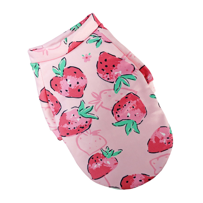 Casual Spandex Polyester Animal Lemon Strawberry Pet Clothing display picture 20