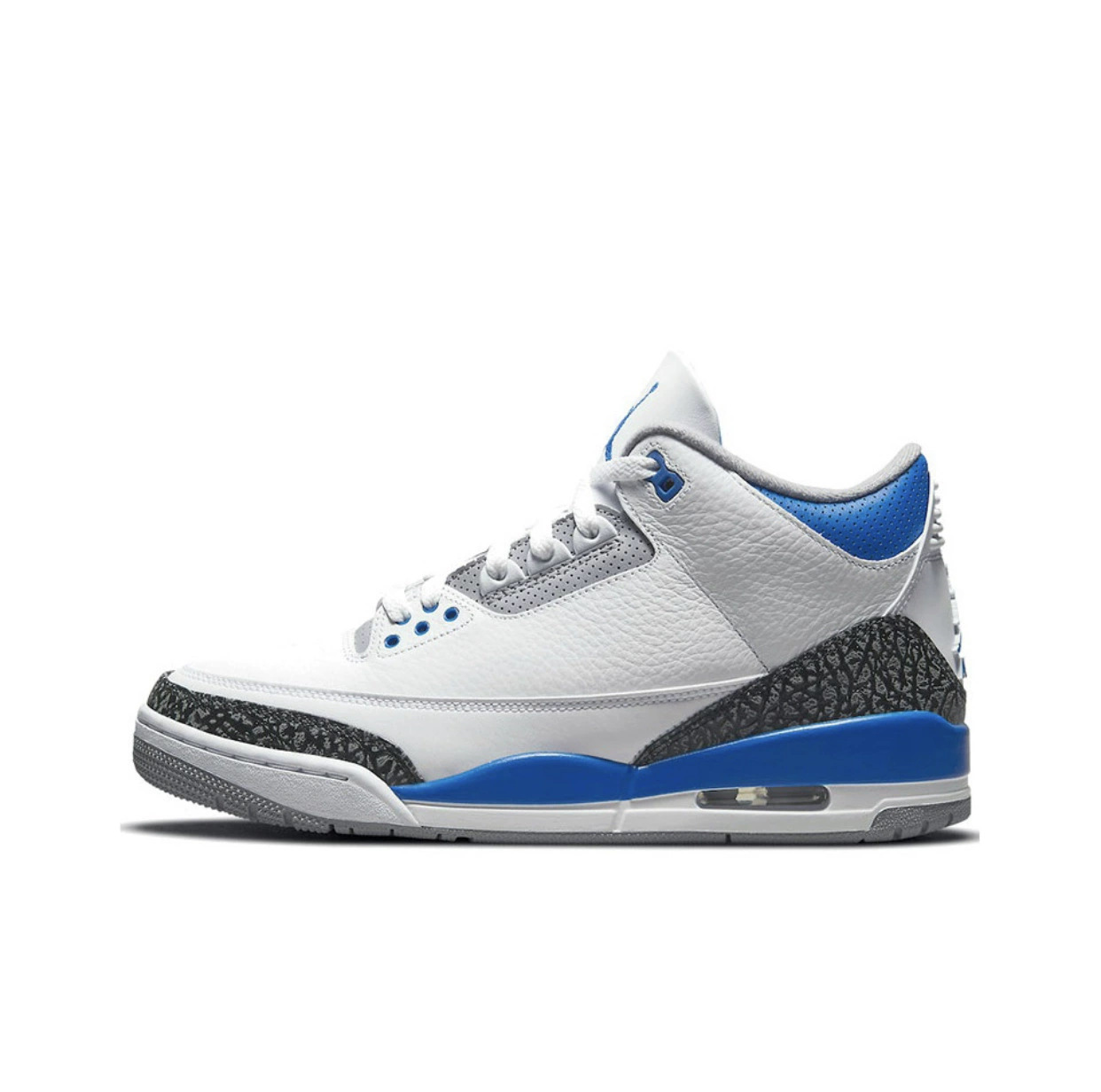 Putian Junyuan AJ3 Zapatillas de baloncesto de combate real Fujiwara Hiroshi Racing North Carolina Blue Sakura Polen Joe 3 hombres y mujeres cojín de aire blanco rojo