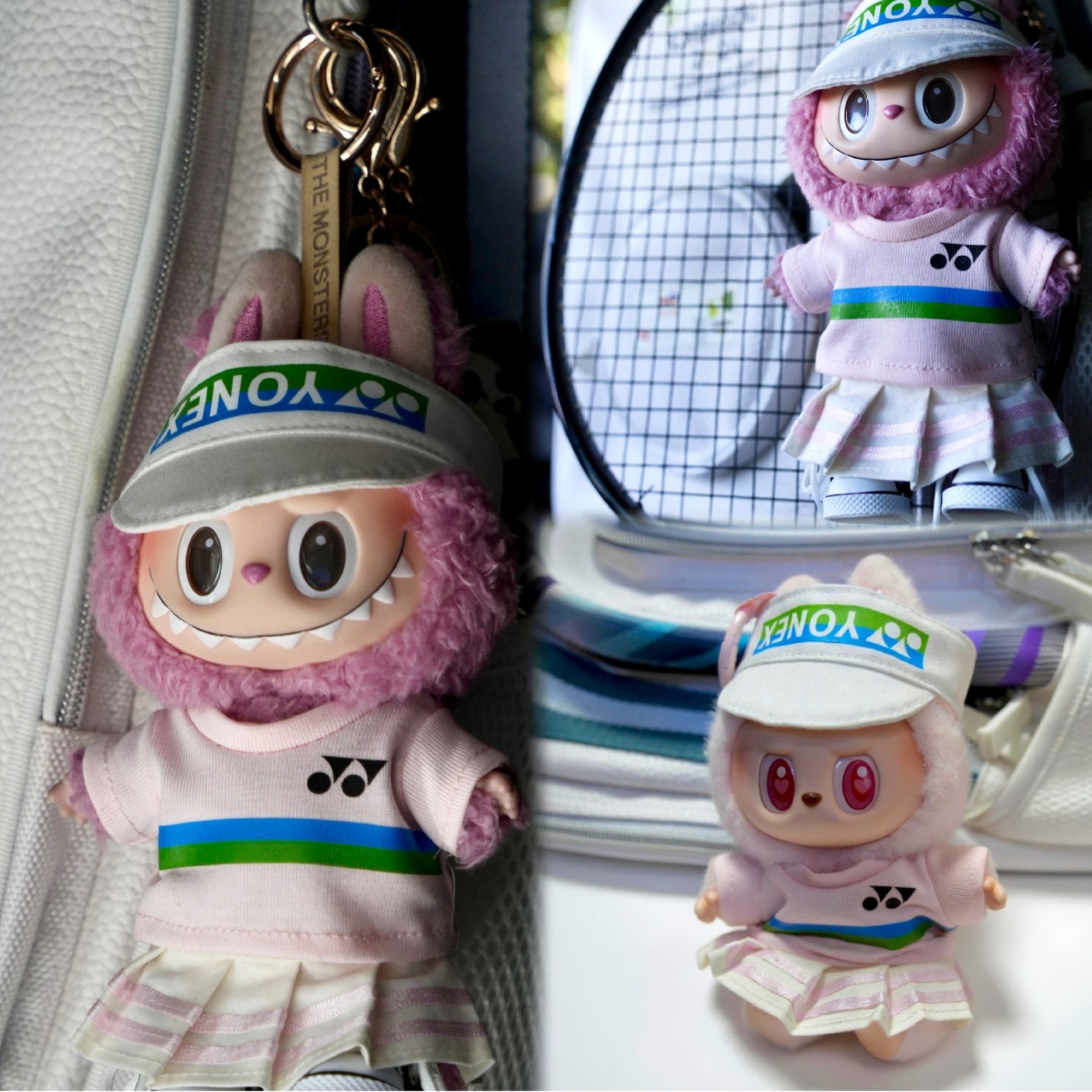 (Badminton Set) LABUBU17cm ropa de bebé una segunda y tercera generación de ropa deportiva YONEX universal