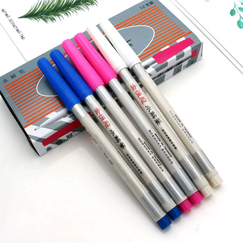 金恒冠 Hydrolysis pen Red white blue water -soluble pen Washing automatic retreat penalt