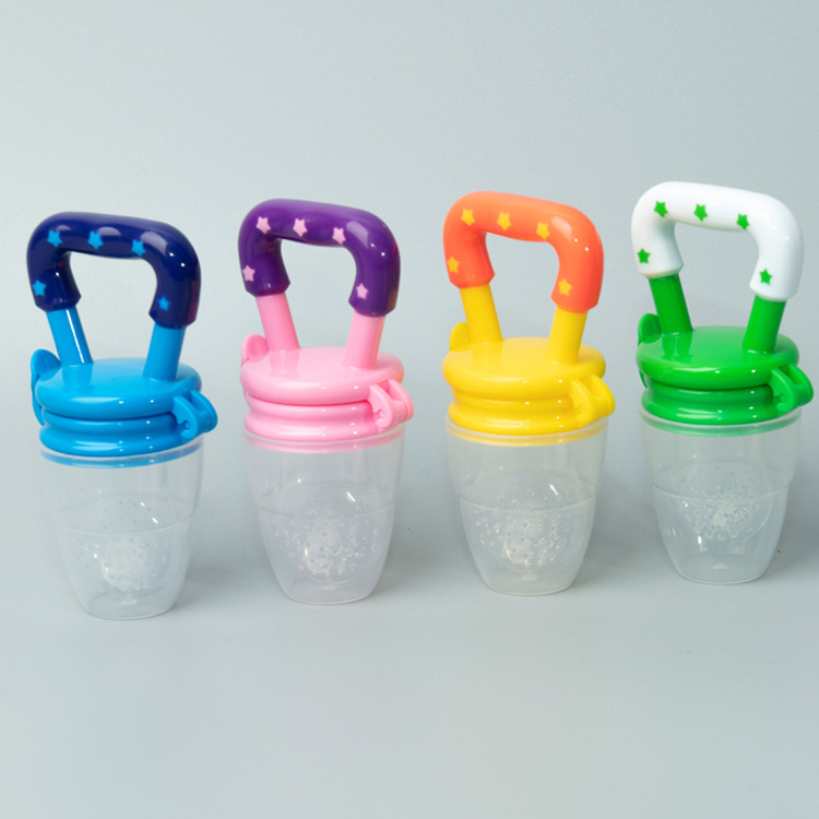 Frutas y verduras de silicona, complementos alimenticios de frutas, estrellas, frutas y verduras, morder, complementos alimenticios de frutas, bolsas de vajilla de alimentación de red de silicona