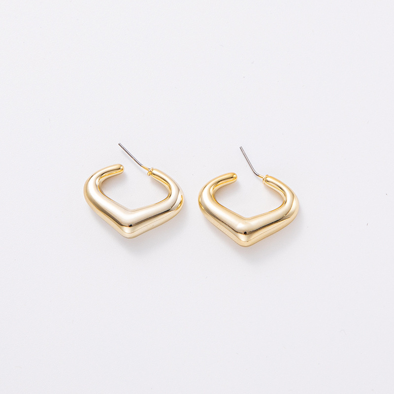 1 Pair Simple Style Geometric Plating Arylic Earrings display picture 5