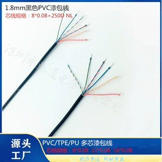 厂家现货供应8*0.08mm 16*0.08mm多芯耳机漆包线 多股耳机漆包线