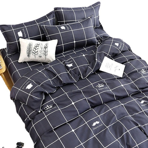 Manufacturer wholesale bedding four-piece set washed cotton women's single-piece quilt cover student dormitory quilt three-piece set on behalf of