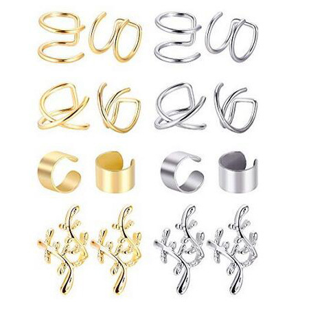 Korean style all-match stainless steel titanium steel ear clip ear bone clip suit EBAY Amazon AliExpress hot sale supply