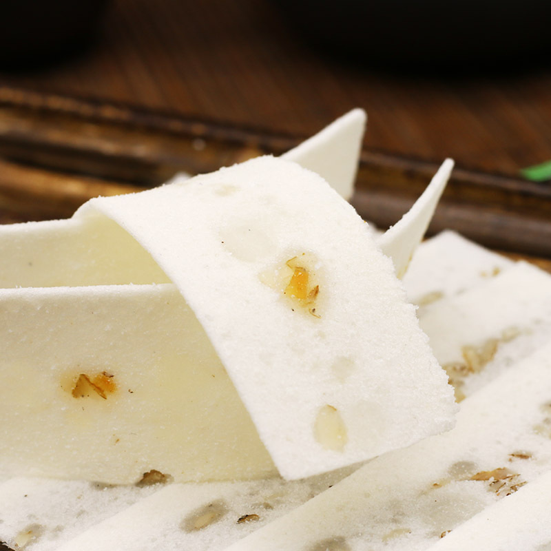 重庆产合川桃片1000g 散装桃云片糕雪片糕传统糕点办公室零融畅