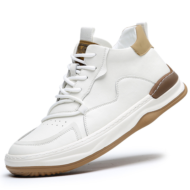 화이트 코튼 하이탑 슈즈