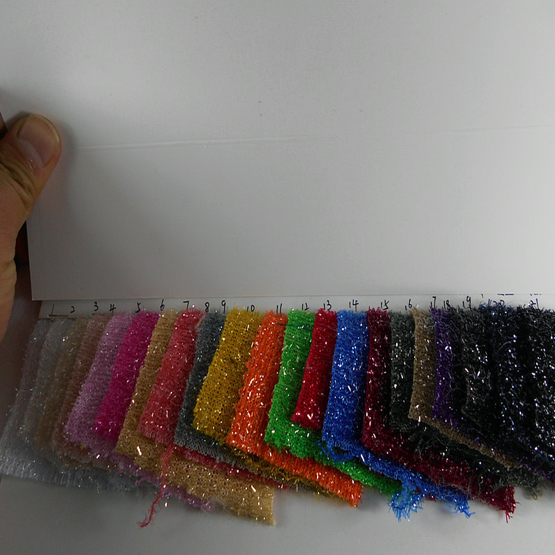 亮晶晶银丝针织粗针金银丝胡须银丝针织金葱布料服装玩具装饰面料