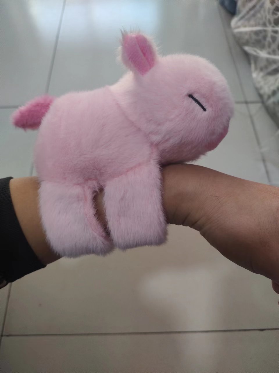 핑크 밍크 카피바라 스냅 링