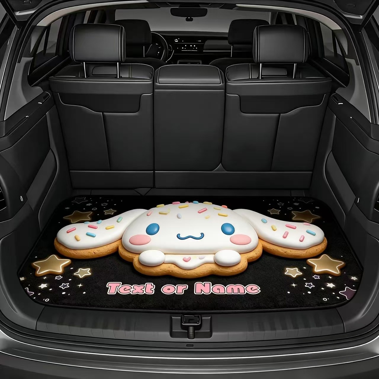 Cross-Border Sanrio Printed Dust-Proof Mat for Cars, Cartoon Design, Dirt-Resistant, Wear-Resistant, Easy to Care For, Trunk Mat, in Stock