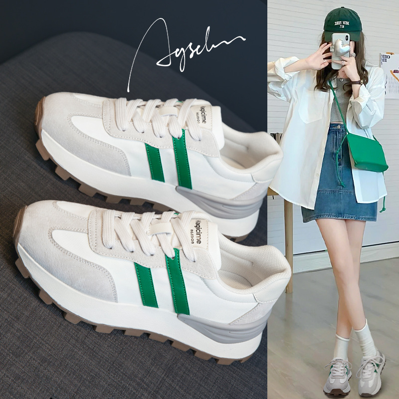 Zapatos Casuales Augu Shiden para Mujer, Verano 2025, Nuevos Zapatos Ligeros para Estudiantes que Hacen que los Pies se Vean Más Pequeños, Zapatos Estilo Papá, Zapatos de Entrenamiento Alemanes.