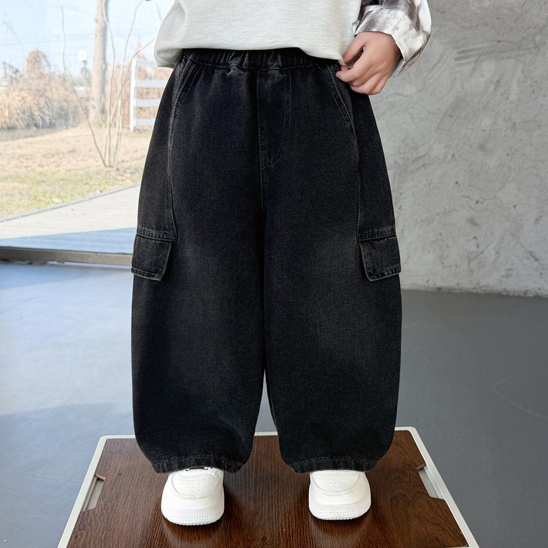 Children's Pants Boys' Jeans Spring and Autumn 2026 New Style Cool Boy Fashionable Spring Casual Workwear Straight Pants Children's Pants Boys' Jeans Spring and Autumn 2026 New Style Cool Boy Fashionable Spring Casual Workwear Straight Pants