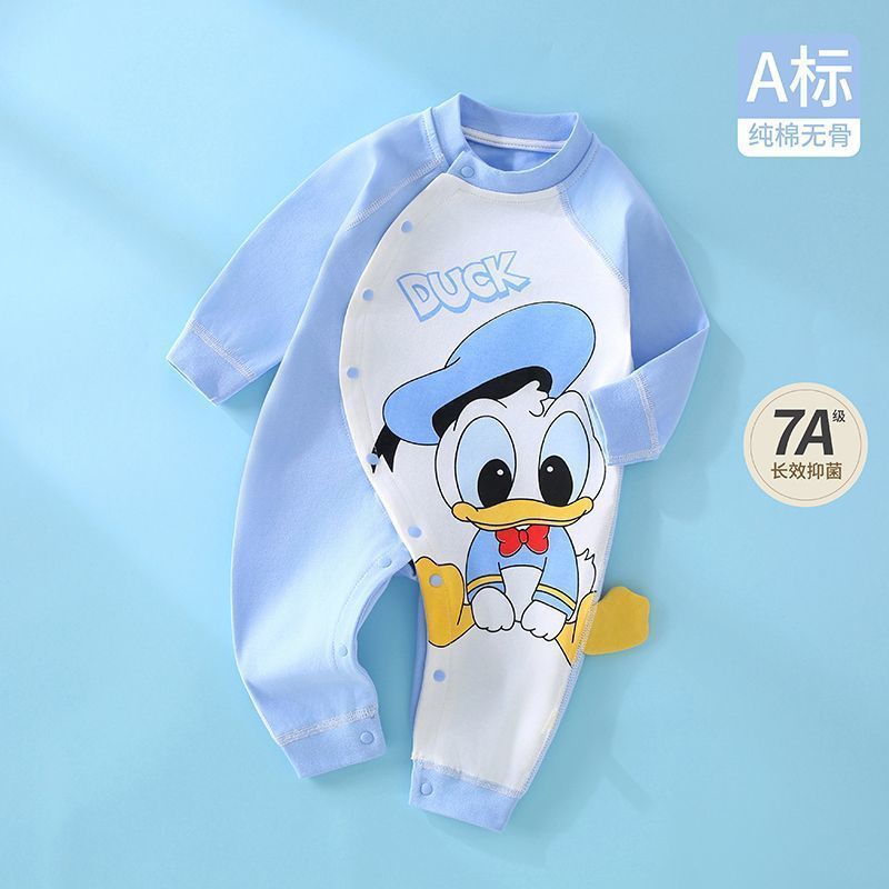 春秋婴儿连体衣纯棉宝宝小动物衣服新生儿外出家居服a类可爱炸街|undefined