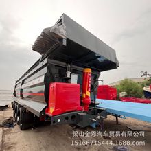 全新60吨后翻自卸半挂车 自卸车豪沃自卸车 货车载货 中国卡车