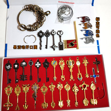 动漫周边跨境妖精的尾巴钥匙套装露西黄道十二宫星灵纳兹行会道具