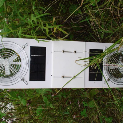 Automotive air conditioning gill exhaust fan exhaust