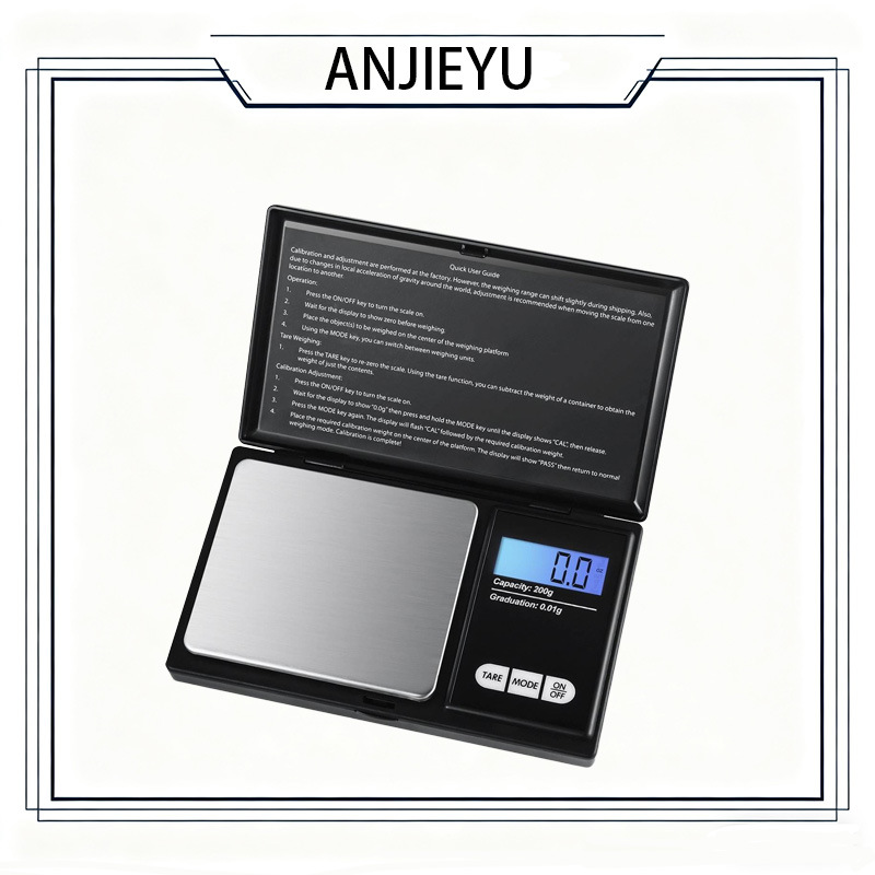 电子秤翻盖珠宝迷你数字便携黄金珠宝秤钻石称重秤500克量程数显