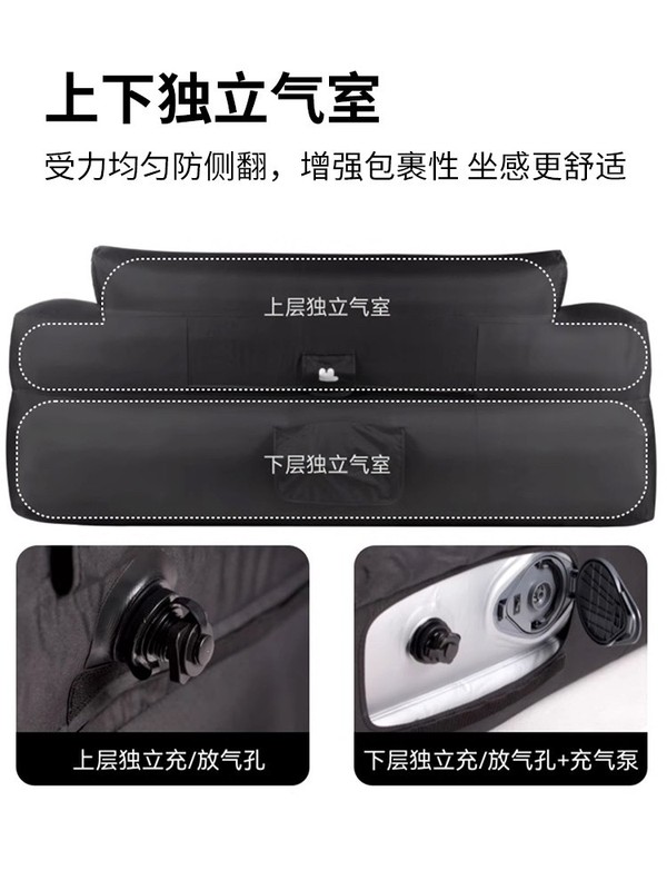 ヒマラヤアウトドア自動膨張式ソファ、二人用戦術風折りたたみ式ポータブルレイジーエアソファ、リクライニング可能|undefined