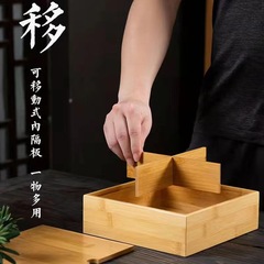 メーカーは木製の中秋の月餅箱を提供しています。