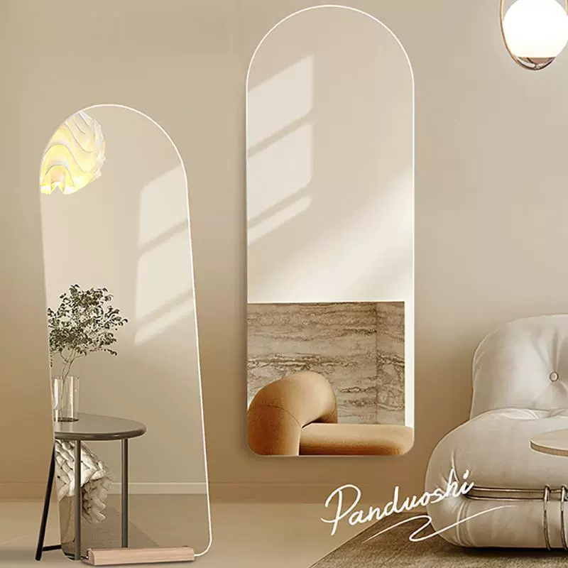 Акриловое зеркало, мягкое зеркало, квадратное, круглое, для ванной, гардероба, общежития, наклейка-зеркало, самоклеящееся, акриловое, без рамы