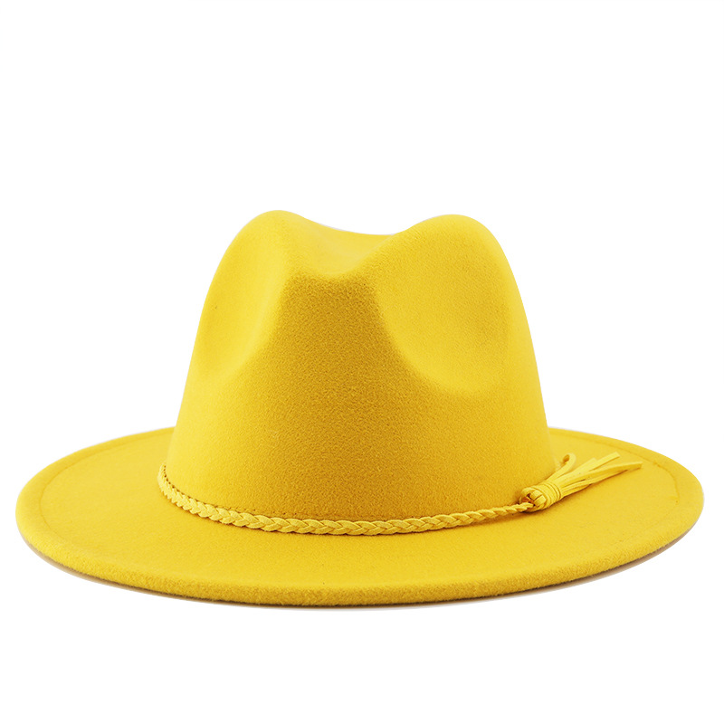 Klassischer Prairie Unisex Jazzhut Mit Wildlederquaste_voghion.com