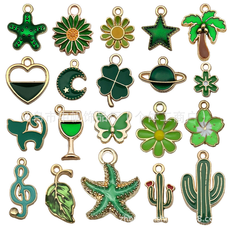 20個の油を混ぜて10色の合金のアクセサリーの部品のdiyのブレスレットのイヤリングのキーホルダーのペンダントのクロスボーダーの人気があります。|undefined
