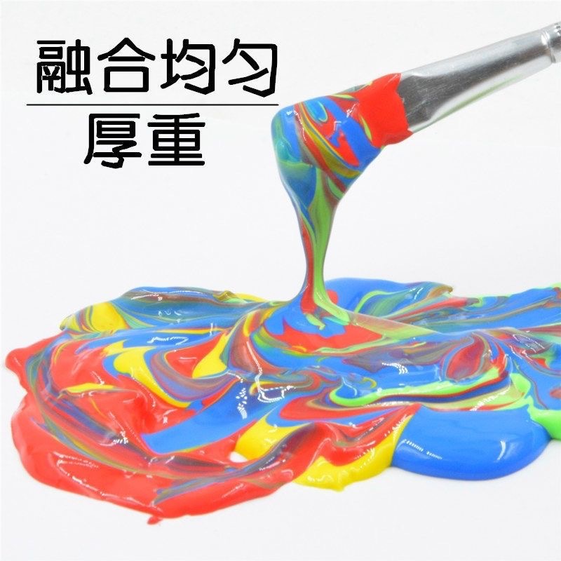 丙烯顏料條3ml6色8色12色套裝兒童diy塗鴉畫製作石頭畫顏料防水