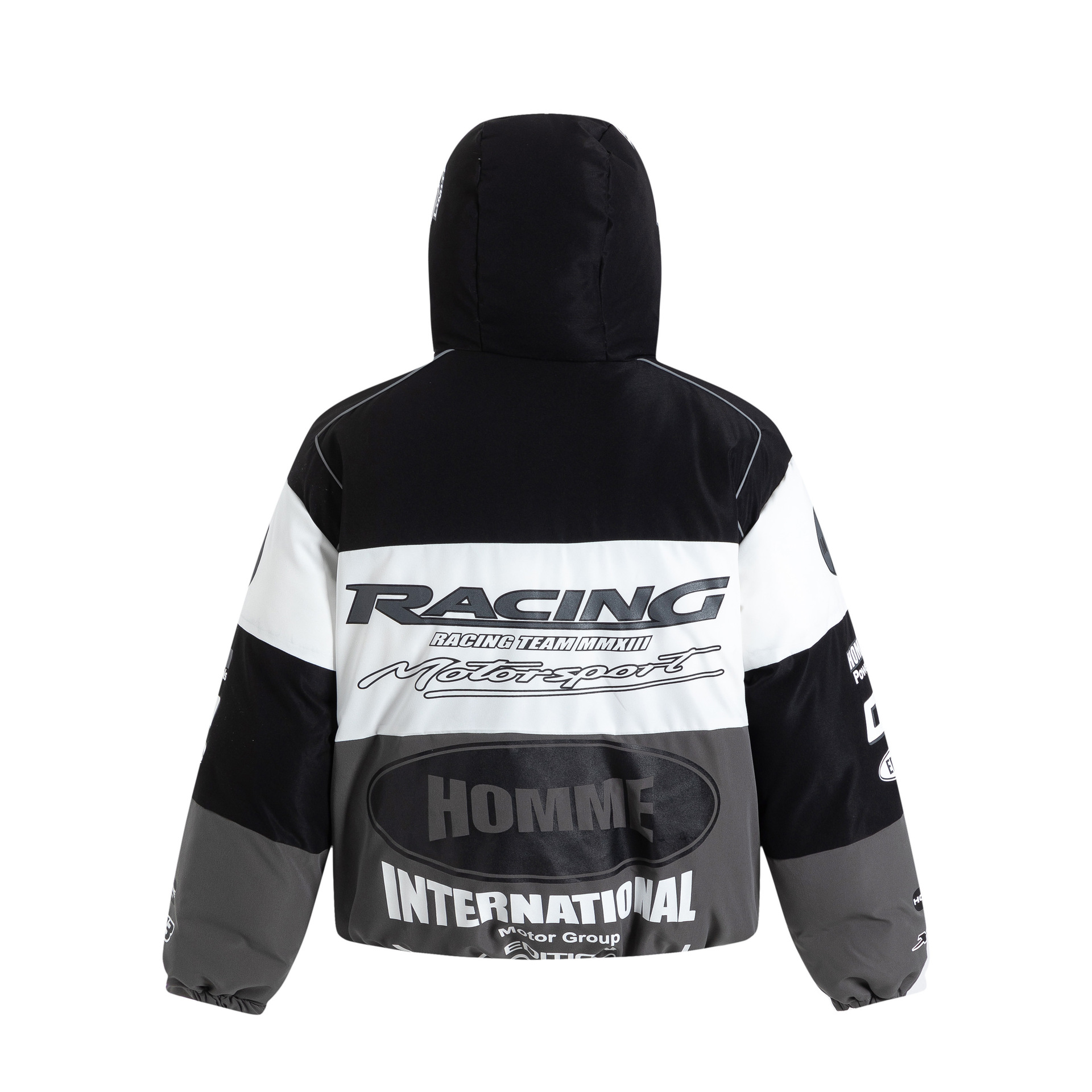 Giacca da motociclista da uomo autunno e inverno 2024 nuova giacca trapuntata con cappuccio ispessita cappotto di cotone_voghion.com