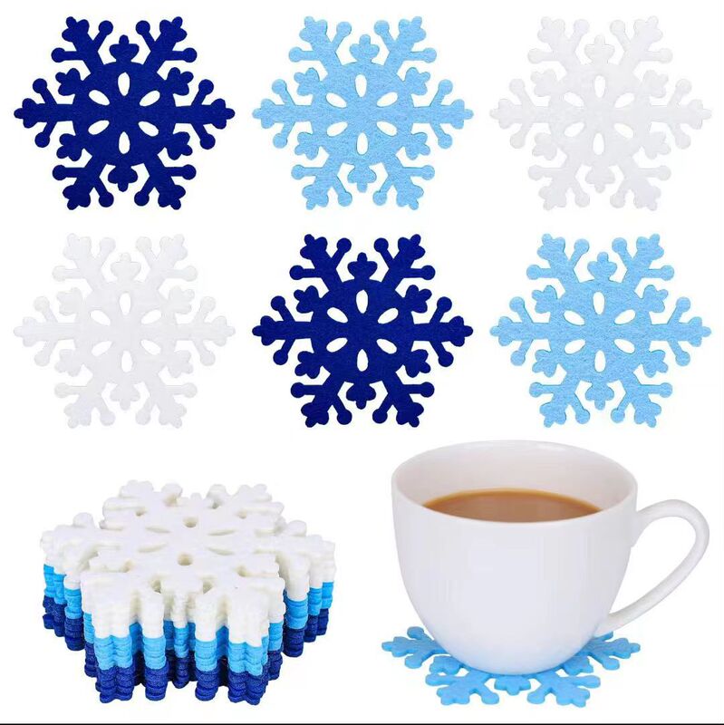 Christmas Felt Placemat Coaster Set Felt Heat Insulation Pad Drying Mat Non-Slip Mat Christmas Decoration Christmas Felt Placemat Coaster Set Felt Heat Insulation Pad Drying Mat Non-Slip Mat Christmas Decoration