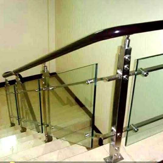 玻璃栏杆.玻璃楼梯护栏.木扶手.高分子扶手栏杆阳台楼梯安全