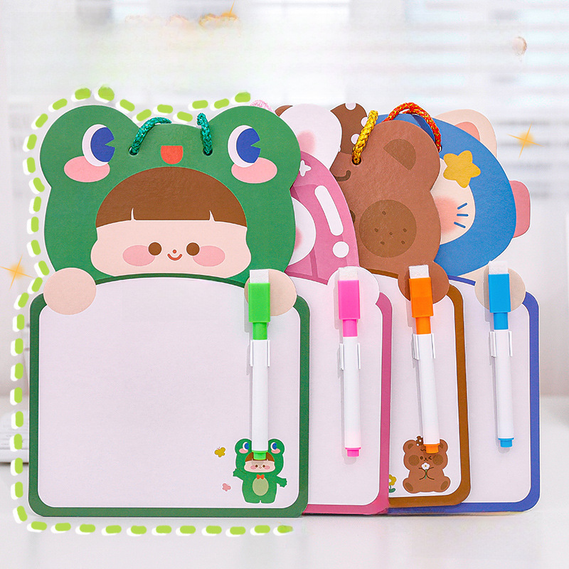 Cartoon erasable double-sided drawing board for kindergarten writing…