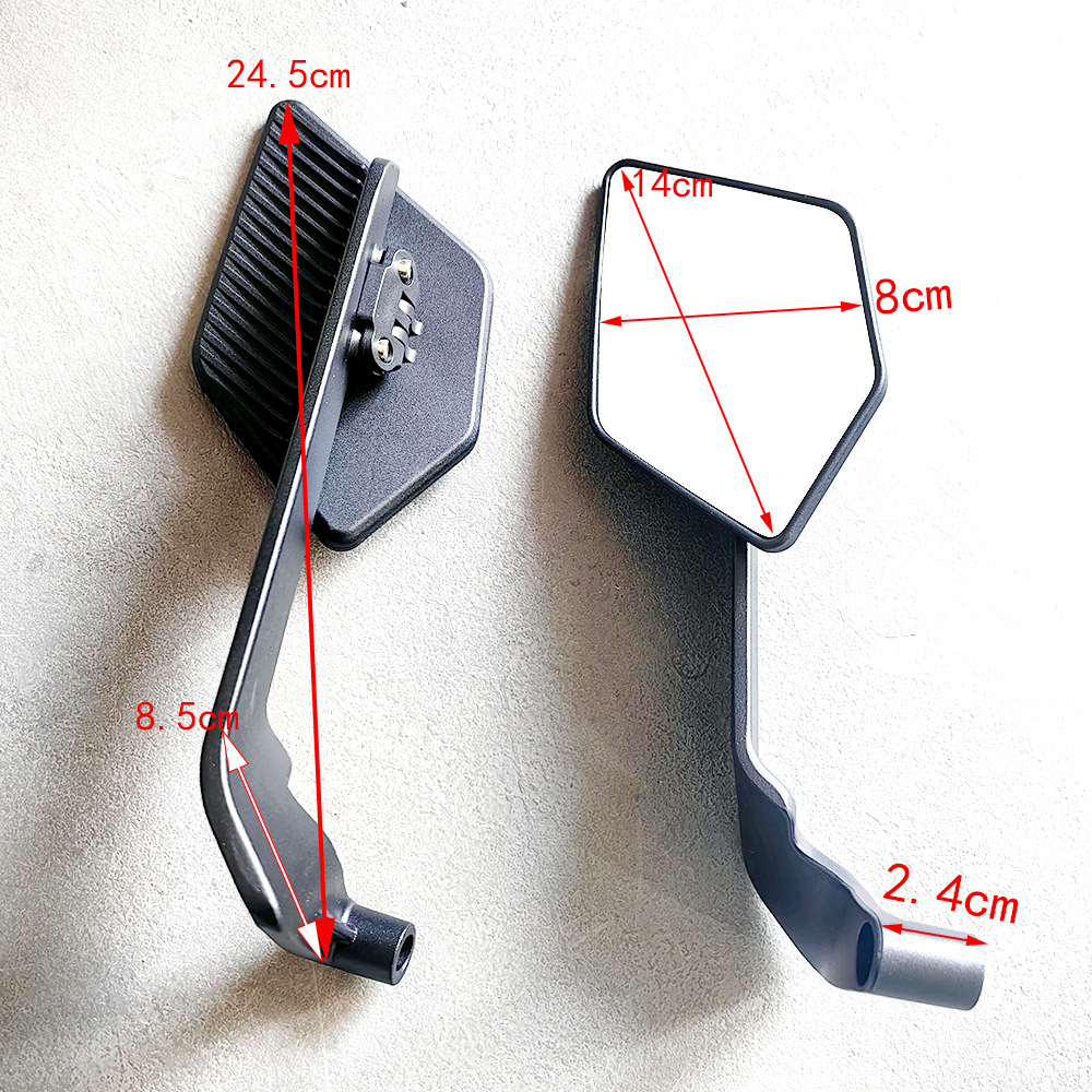 Moxin Motorcycle Rearview Mirror Modified with Wind Wing Mirrors, Suitable for Ktm, Electric Vehicles, and General-Purpose Folding Mirrors