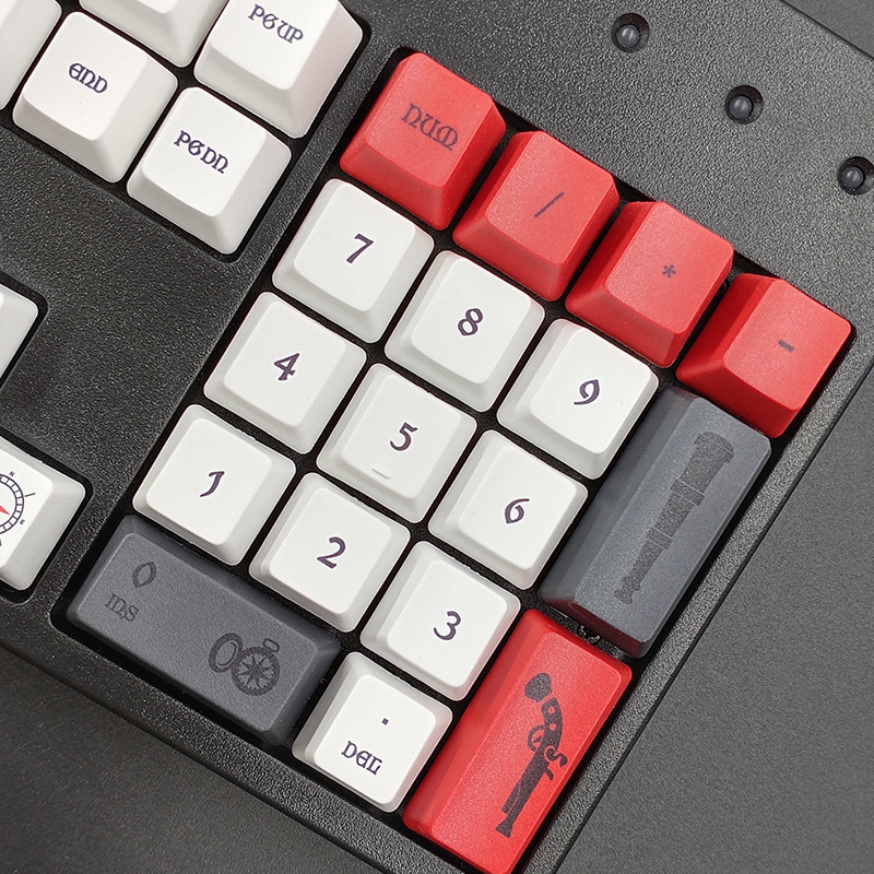 Pirates of the Caribbean Ship Heat Transfer Keycaps 61/64/87/96/980/104/108 Keys Pbt Sublimation Keycaps
