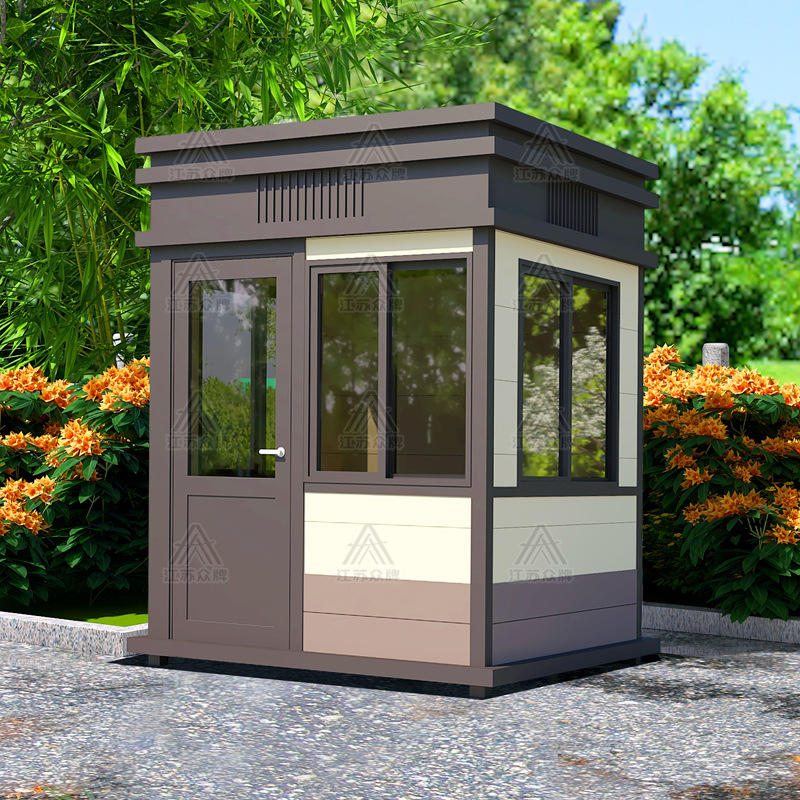 Puesto de guardia de pintura de piedra real, tablero tallado móvil, pabellón de seguridad, pabellón de seguridad, lugar escénico, estacionamiento, sala de guardia, salón