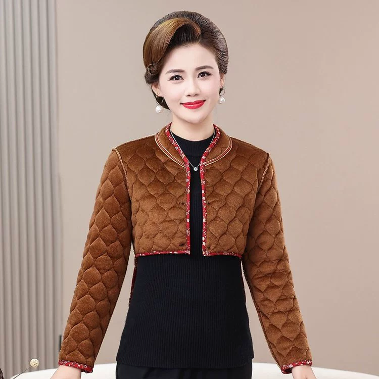 Keep warm vest, long-sleeve, cloak, for middle age